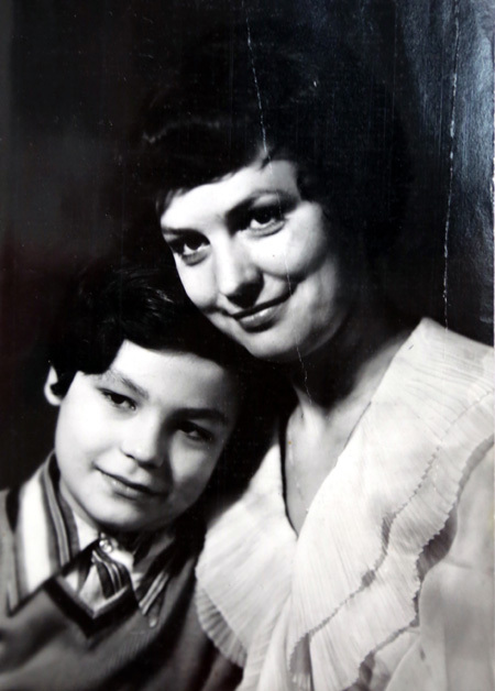 Татьяна Судец с сыном Андреем